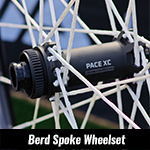 full custom handbuilt mtb berd spoke wheelset